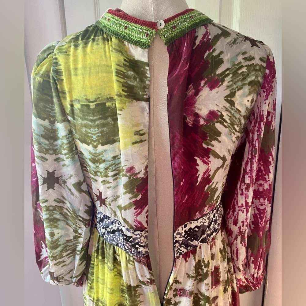 CONNOR & BLAKE Hand Crafted Tie Dye Splash Belinda Maxi Dress Women's Size Large - Picture 4 of 16